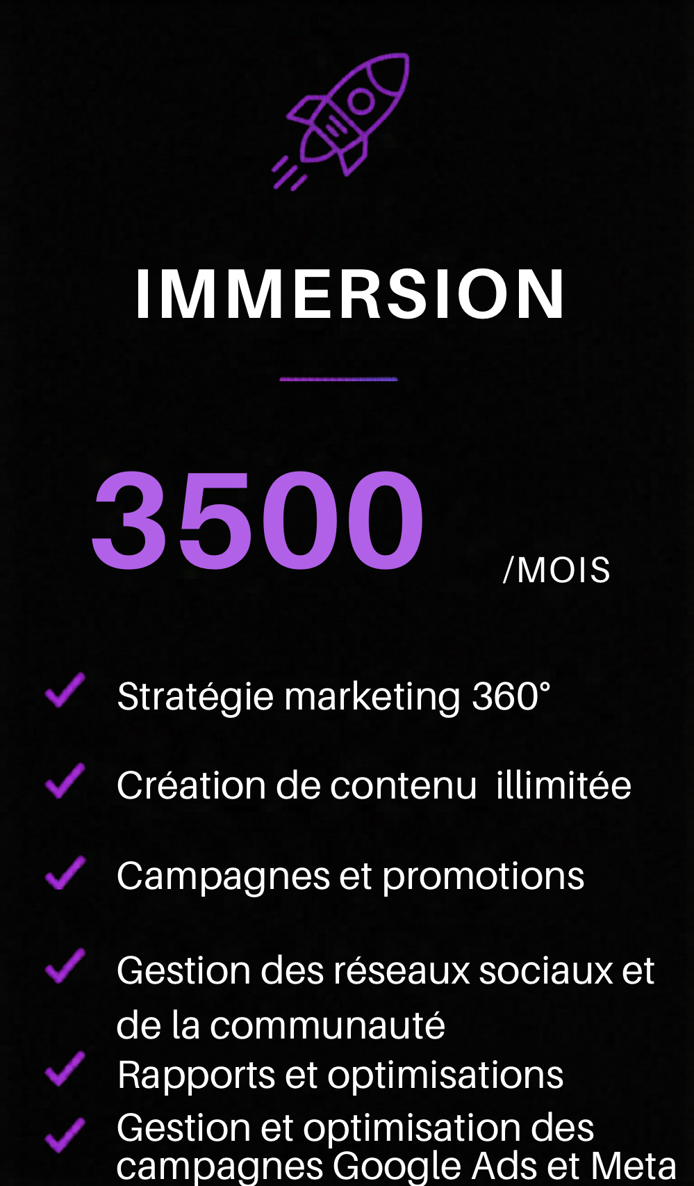 3- Forfait Immersion